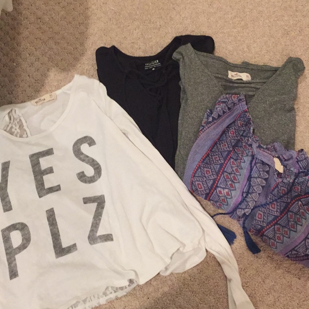 hollister longsleeve bundle